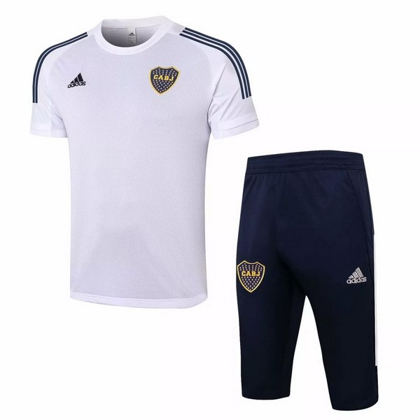 Trainingsshirt Boca Juniors Komplett Set 2020-21 Weiß Schwarz